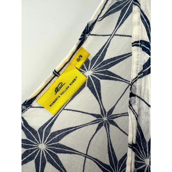 Roberta Roller Rabbit Women's Multicolor Cotton Geometric Swim Coverup One Size - Picture 4 of 8